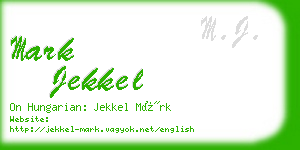 mark jekkel business card